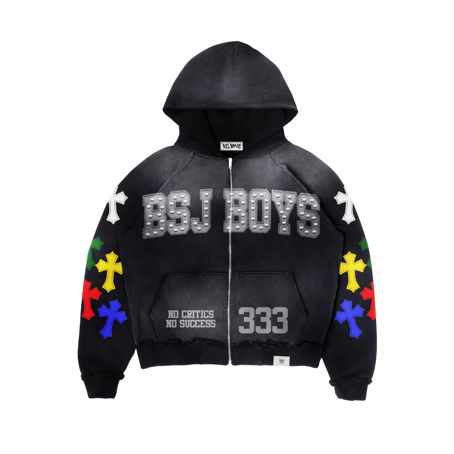 BSJ BOYS 333 Acid Zip-Up Hoodie