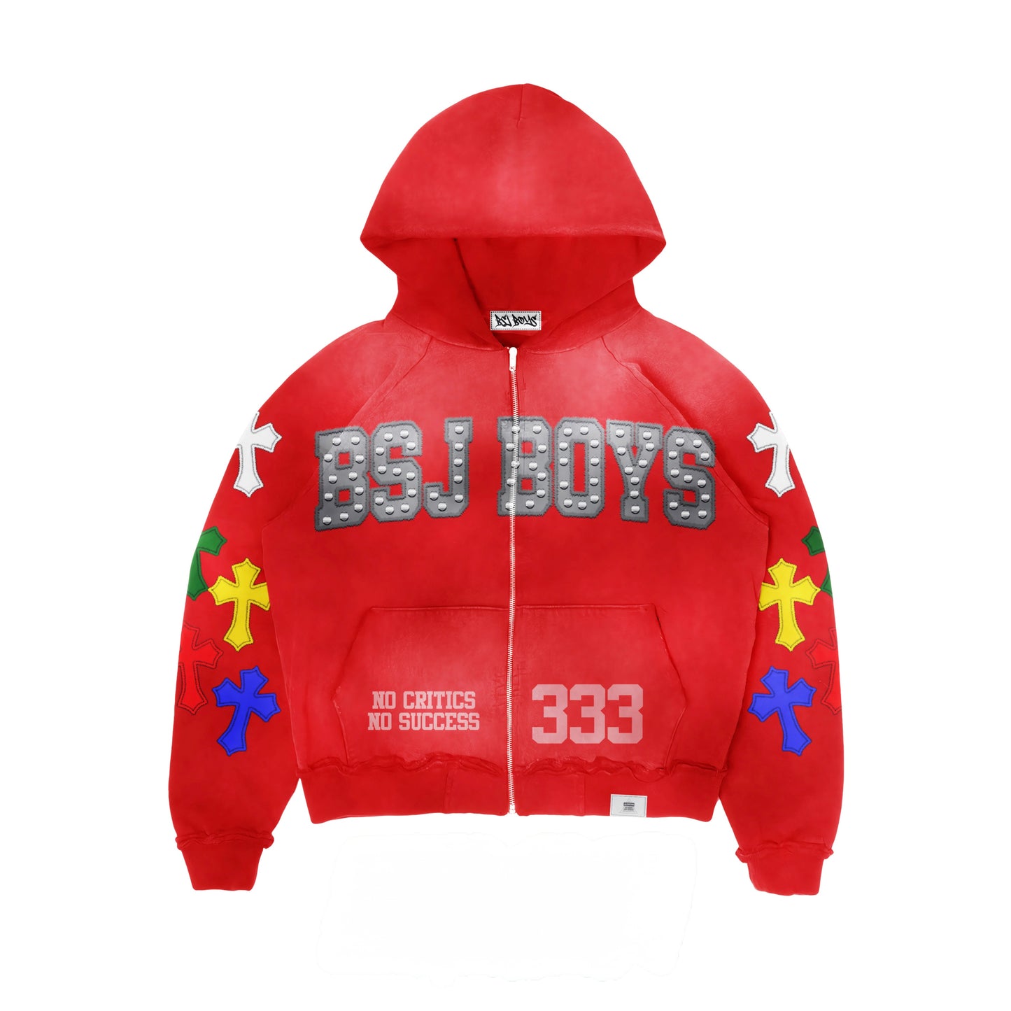 BSJ BOYS 333 Acid  Zip-Up Hoodie