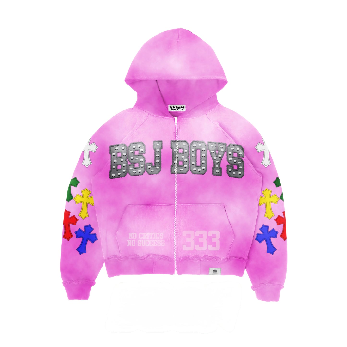 BSJ BOYS 333 Acid Zip-Up Hoodie