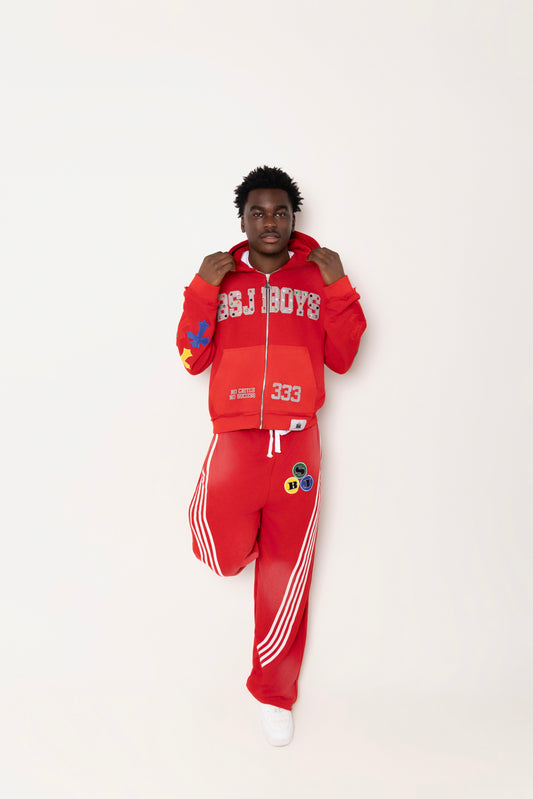 BSJ BOYS 333 Acid  Zip-Up Hoodie